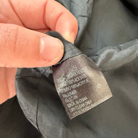 Antonio Melani Black White Tweed Blazer Jacket with Chain Detail Size 4 - Picture 8 of 9